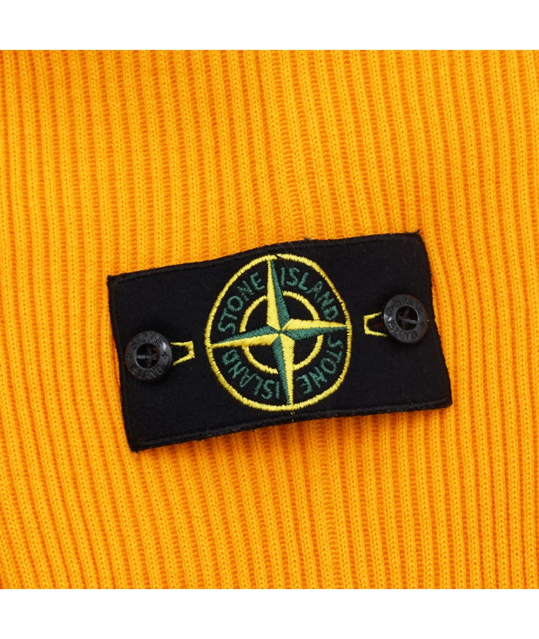 STONE ISLAND Оранжевый шерстяной джемпер / свитер, фото 5