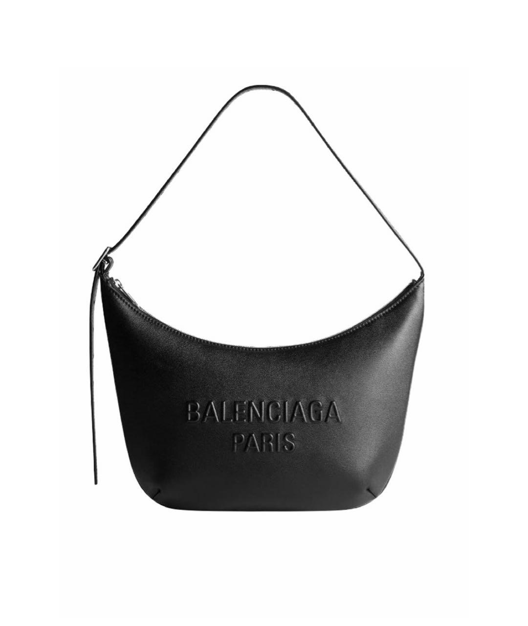 BALENCIAGA Черная кожаная сумка с короткими ручками, фото 9