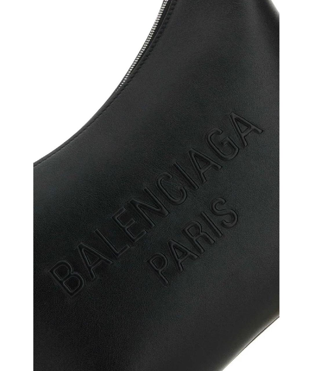 BALENCIAGA Черная кожаная сумка с короткими ручками, фото 7