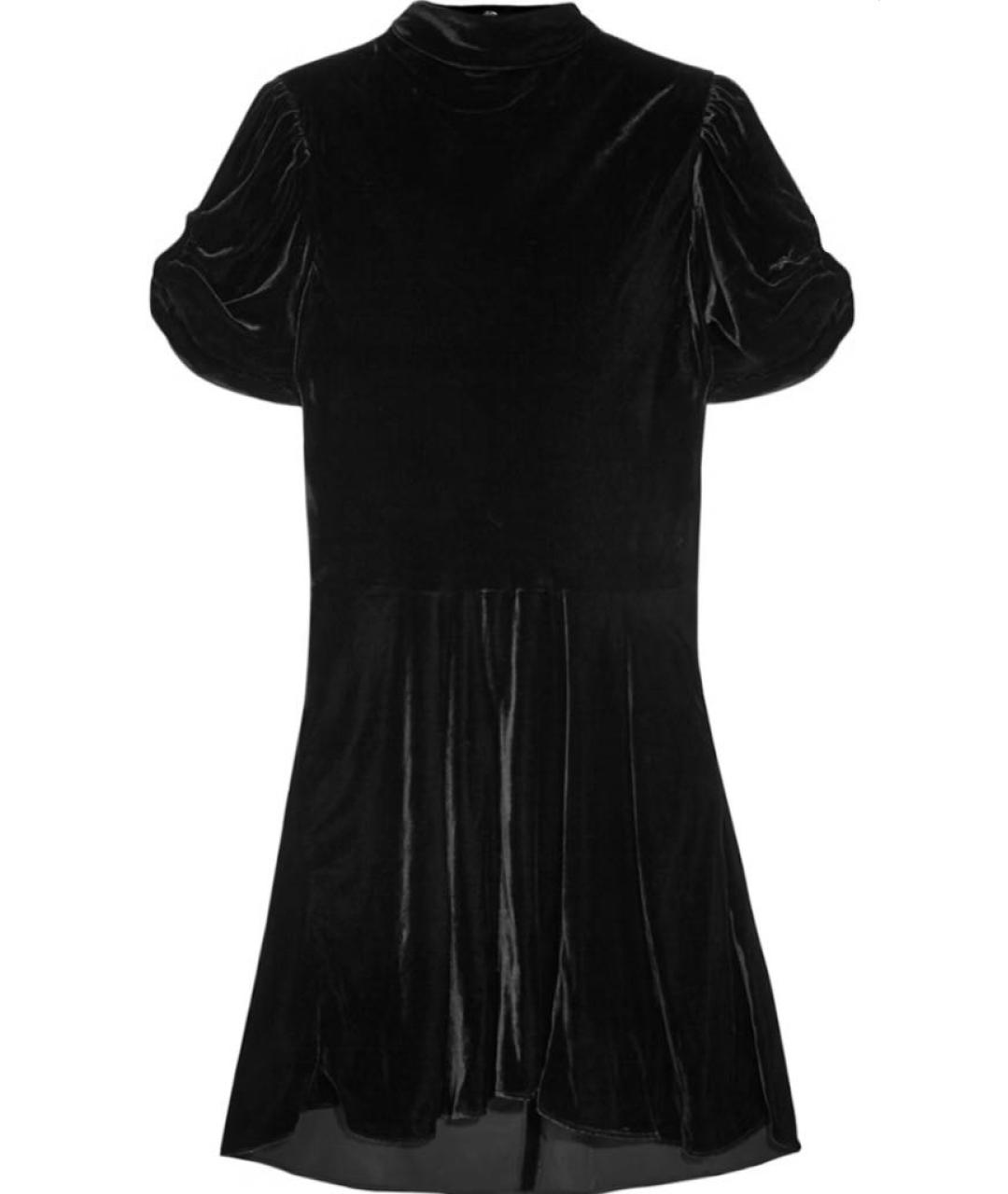 ISABEL MARANT Черное бархатное коктейльное платье, фото 1