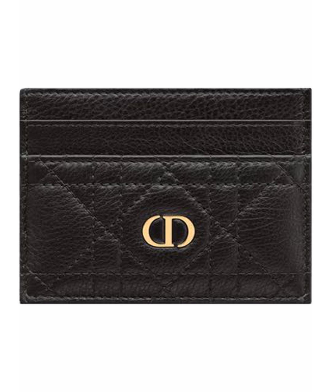 CHRISTIAN DIOR Черный кожаный кардхолдер, фото 1