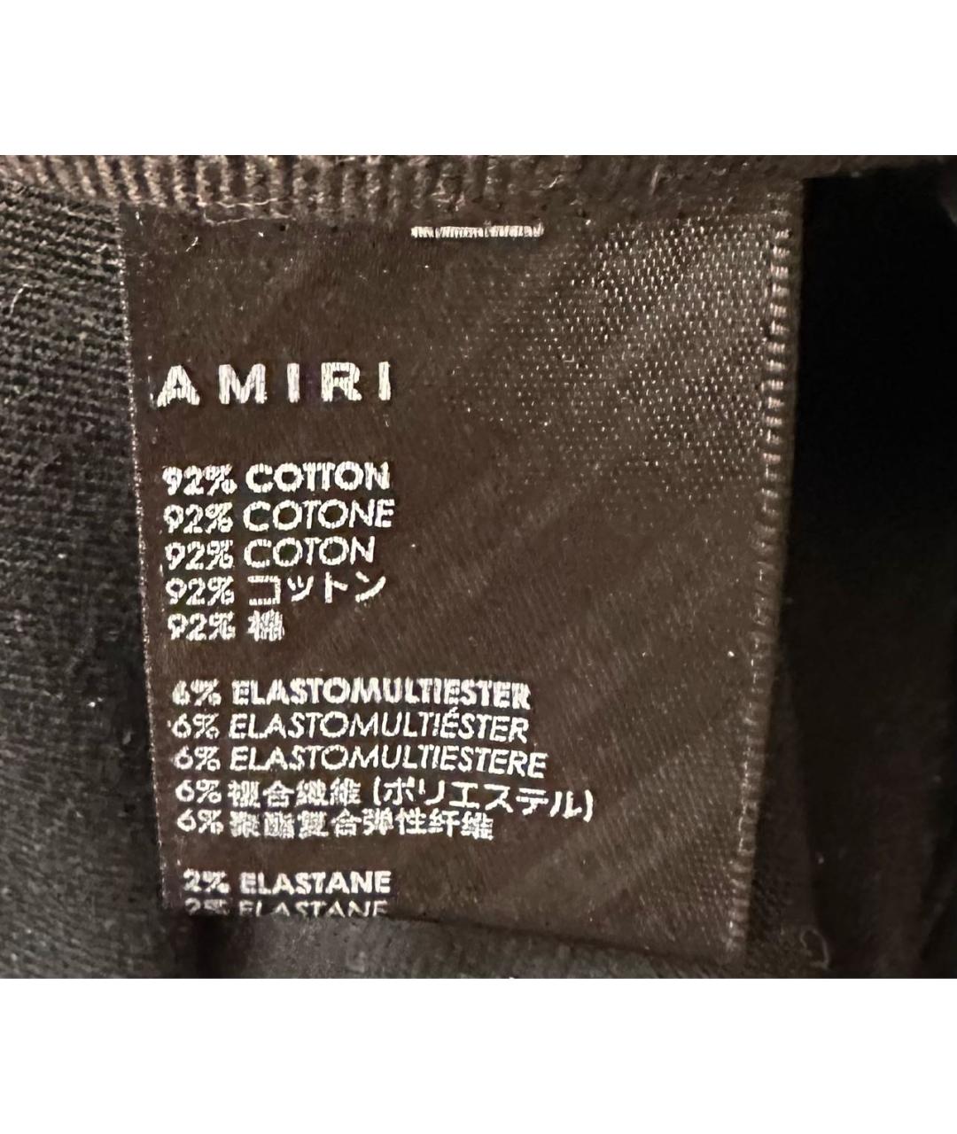 AMIRI Черные хлопковые джинсы скинни, фото 6