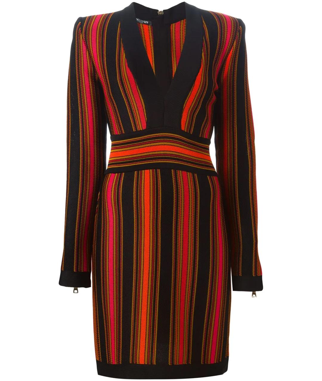 BALMAIN Мульти коктейльное платье, фото 1