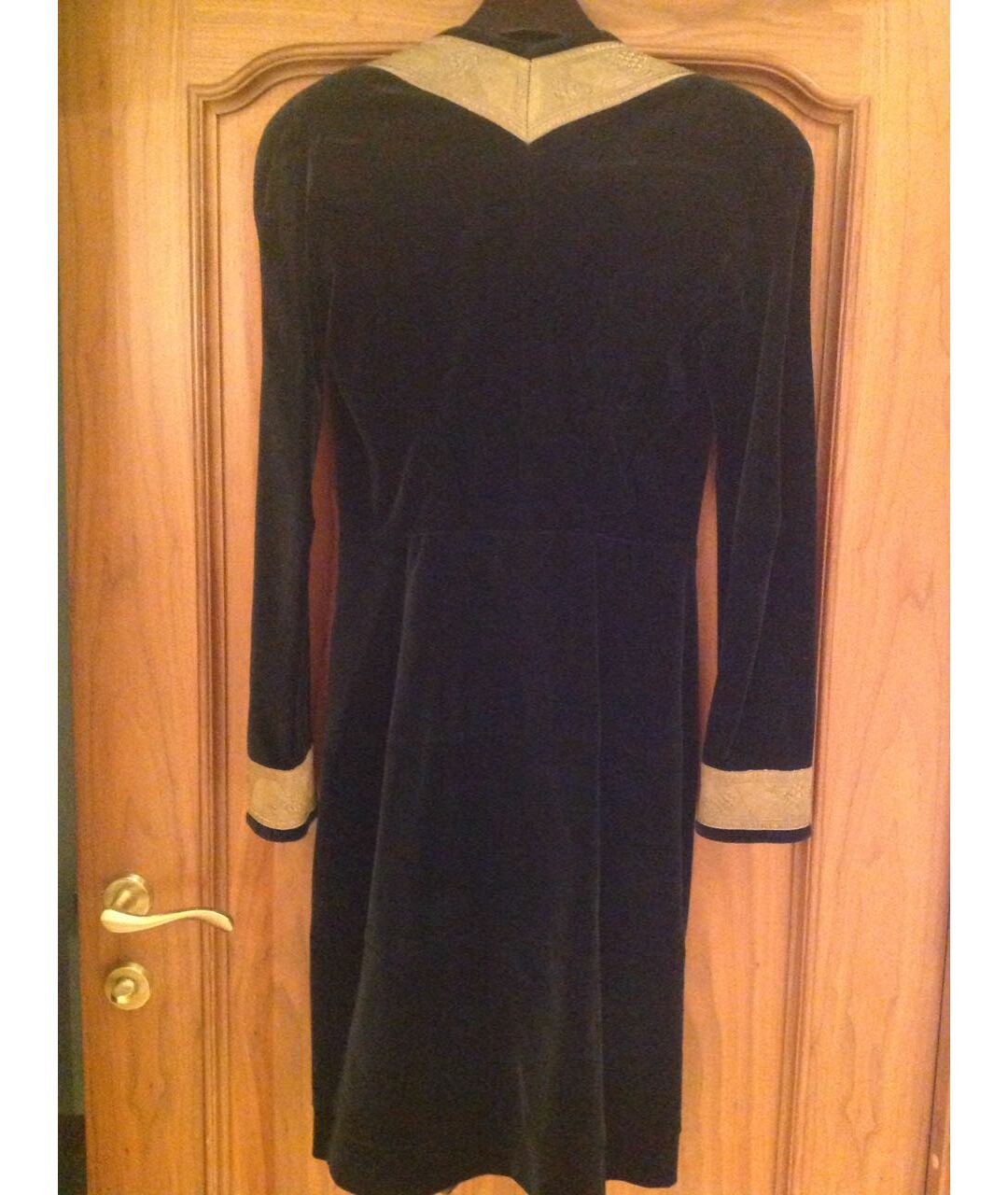 VIVIENNE WESTWOOD VINTAGE Черное бархатное платье, фото 2