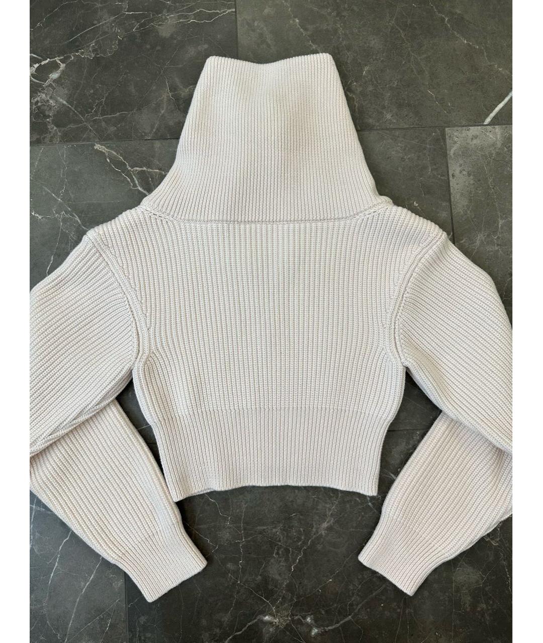 JACQUEMUS Бежевый шерстяной джемпер / свитер, фото 2