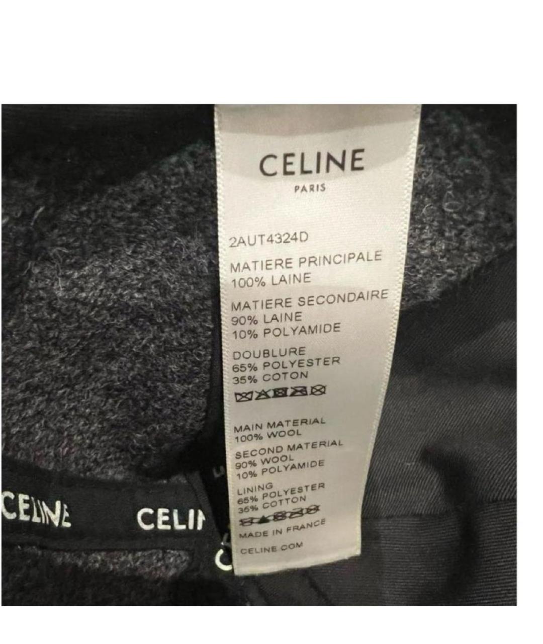 CELINE Черная кепка/бейсболка, фото 6