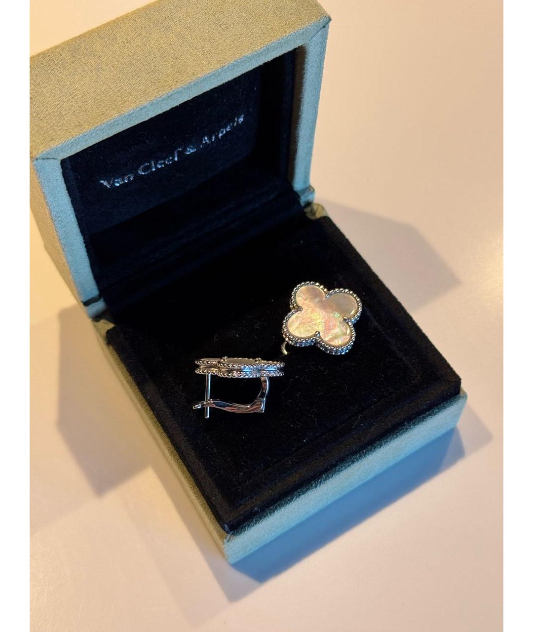VAN CLEEF & ARPELS Белые серьги из белого золота, фото 3