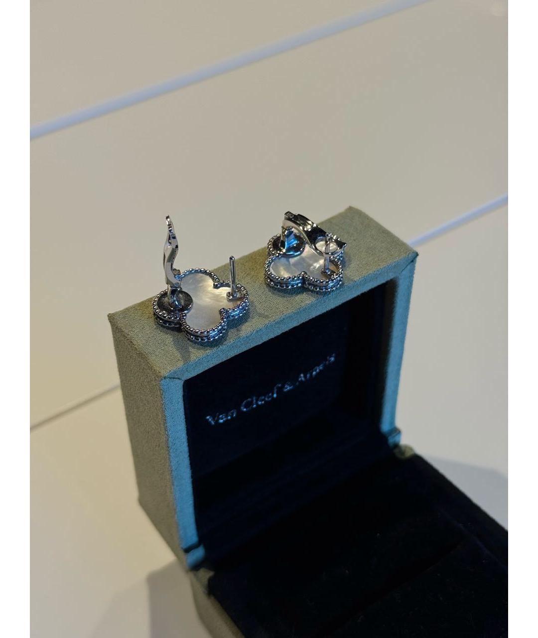 VAN CLEEF & ARPELS Белые серьги из белого золота, фото 4
