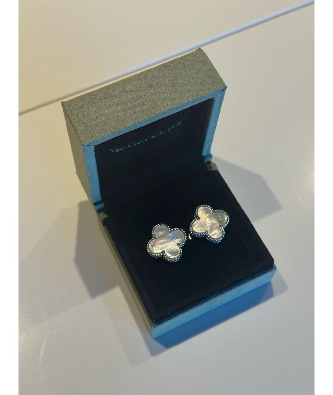 VAN CLEEF & ARPELS Белые серьги из белого золота, фото 2