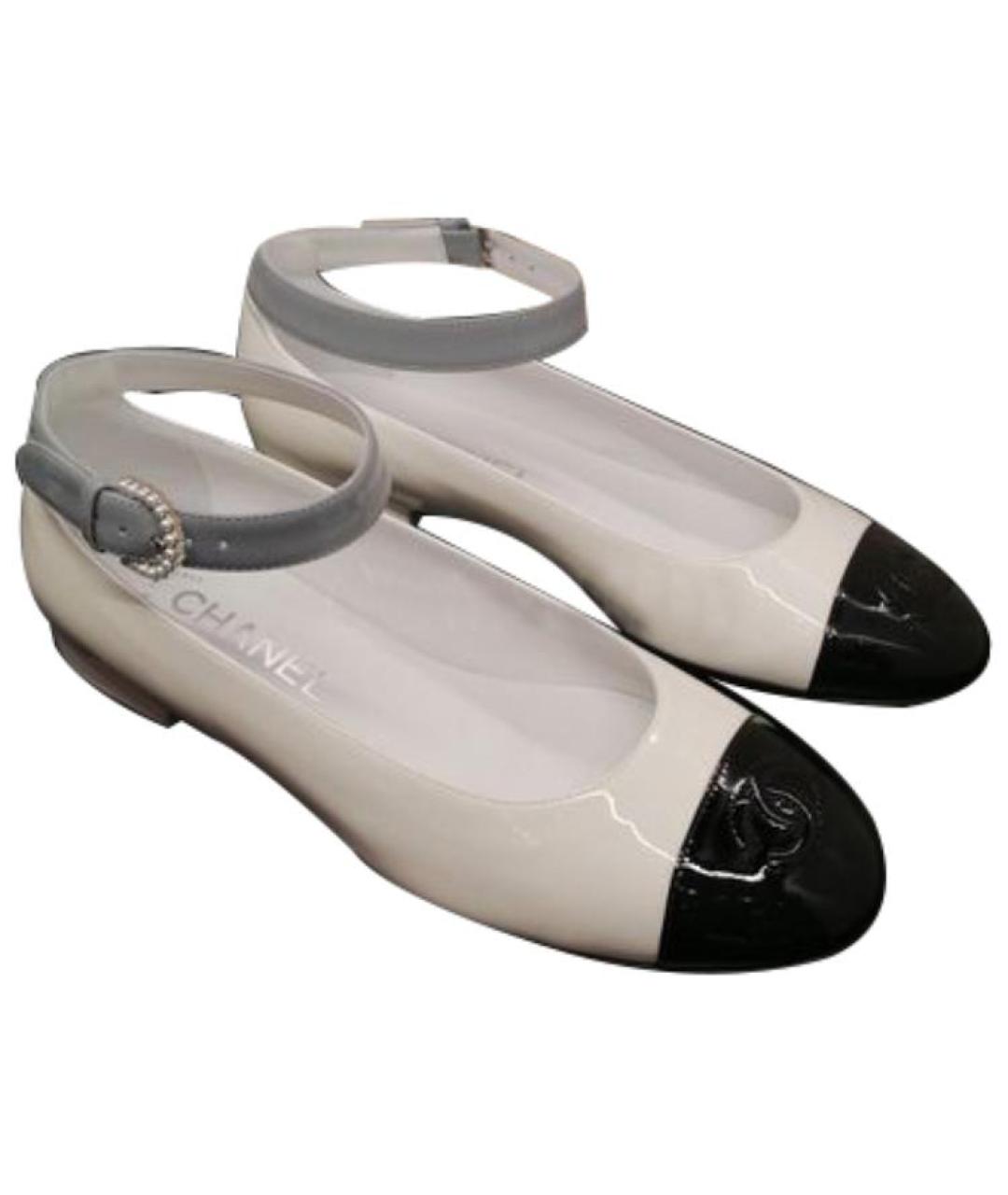 CHANEL Бежевые балетки, фото 4