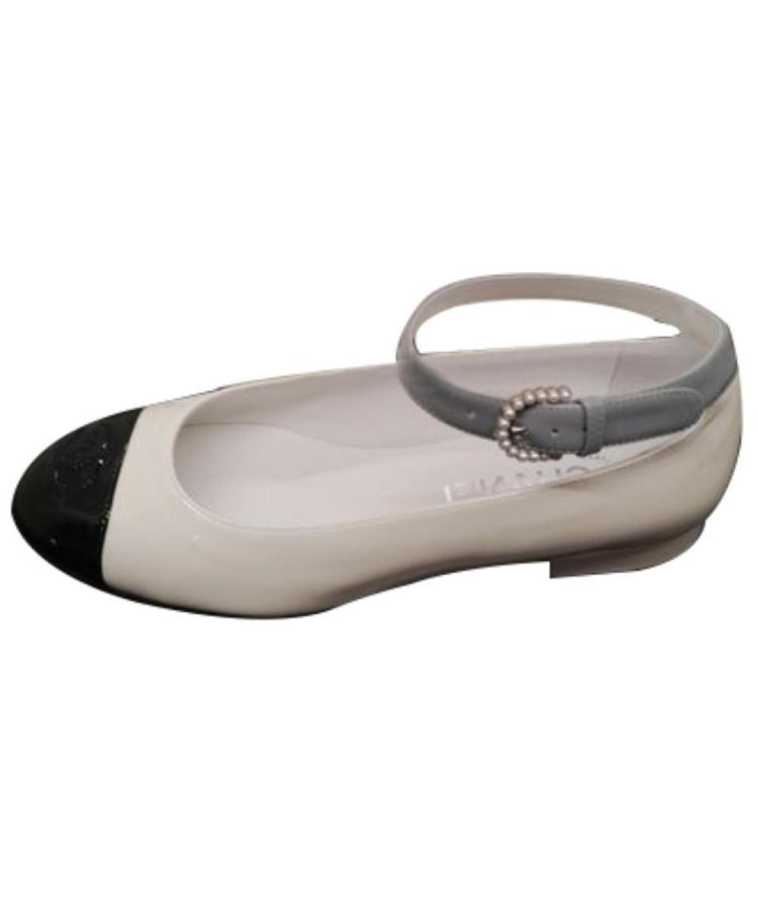 CHANEL Бежевые балетки, фото 5