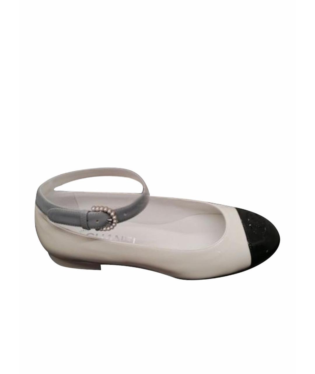 CHANEL Бежевые балетки, фото 1