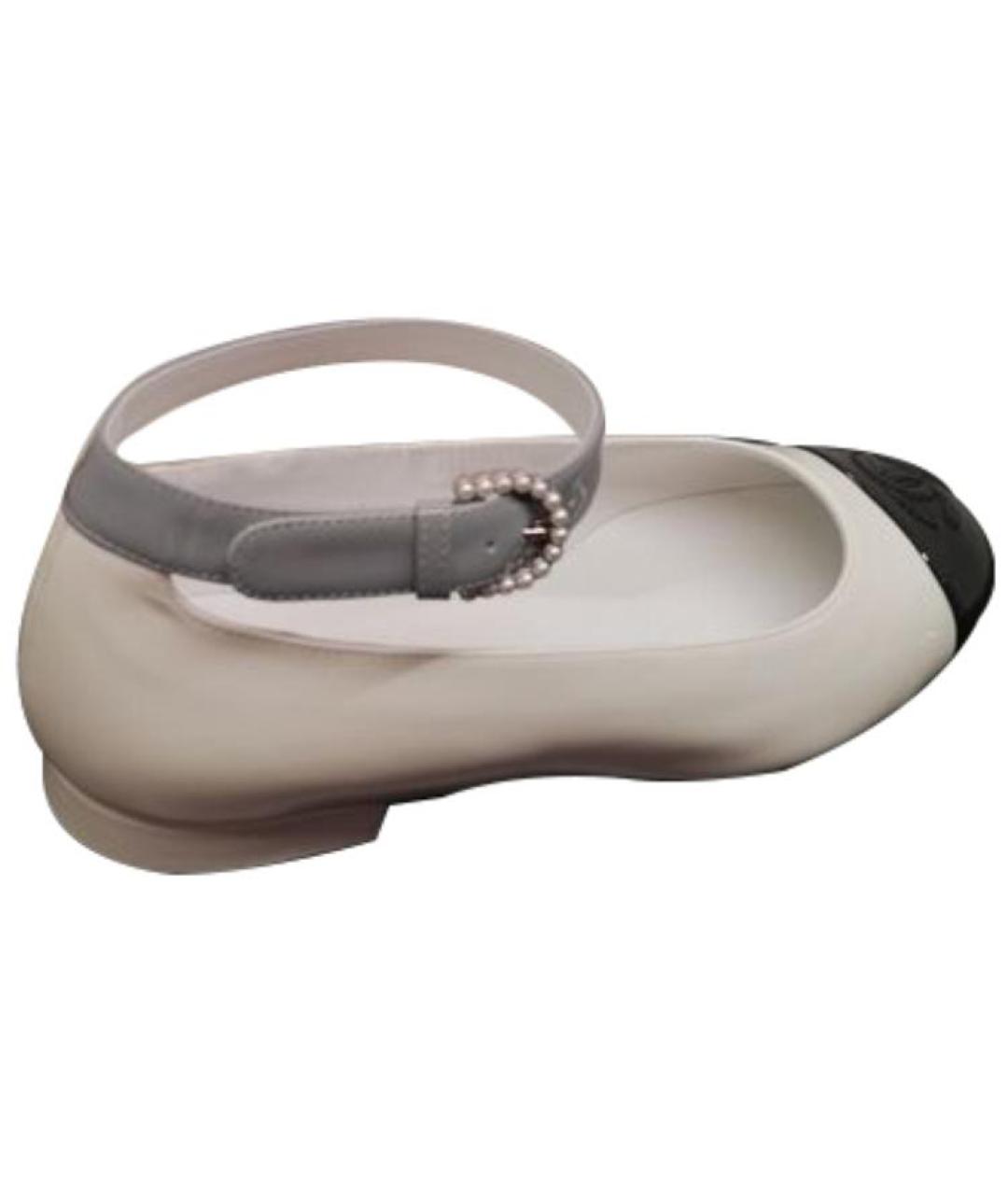 CHANEL Бежевые балетки, фото 2