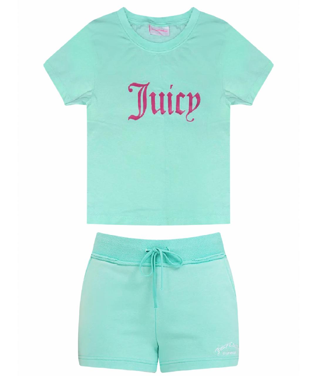 JUICY COUTURE Зеленый хлопковый спортивные костюмы, фото 1