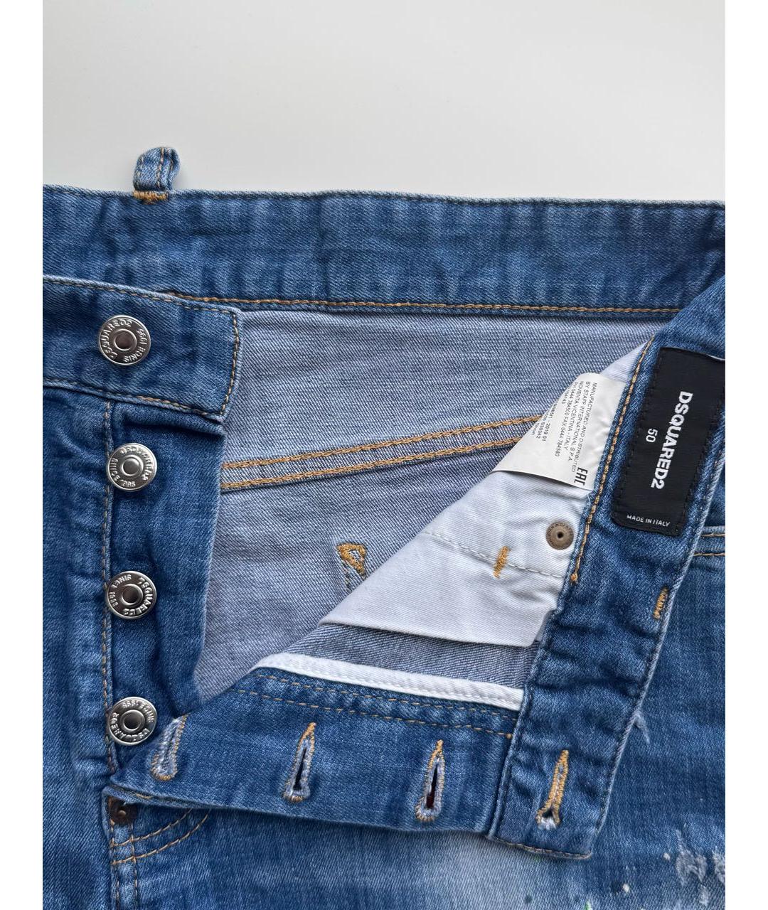 DSQUARED2 Синие деним шорты, фото 7