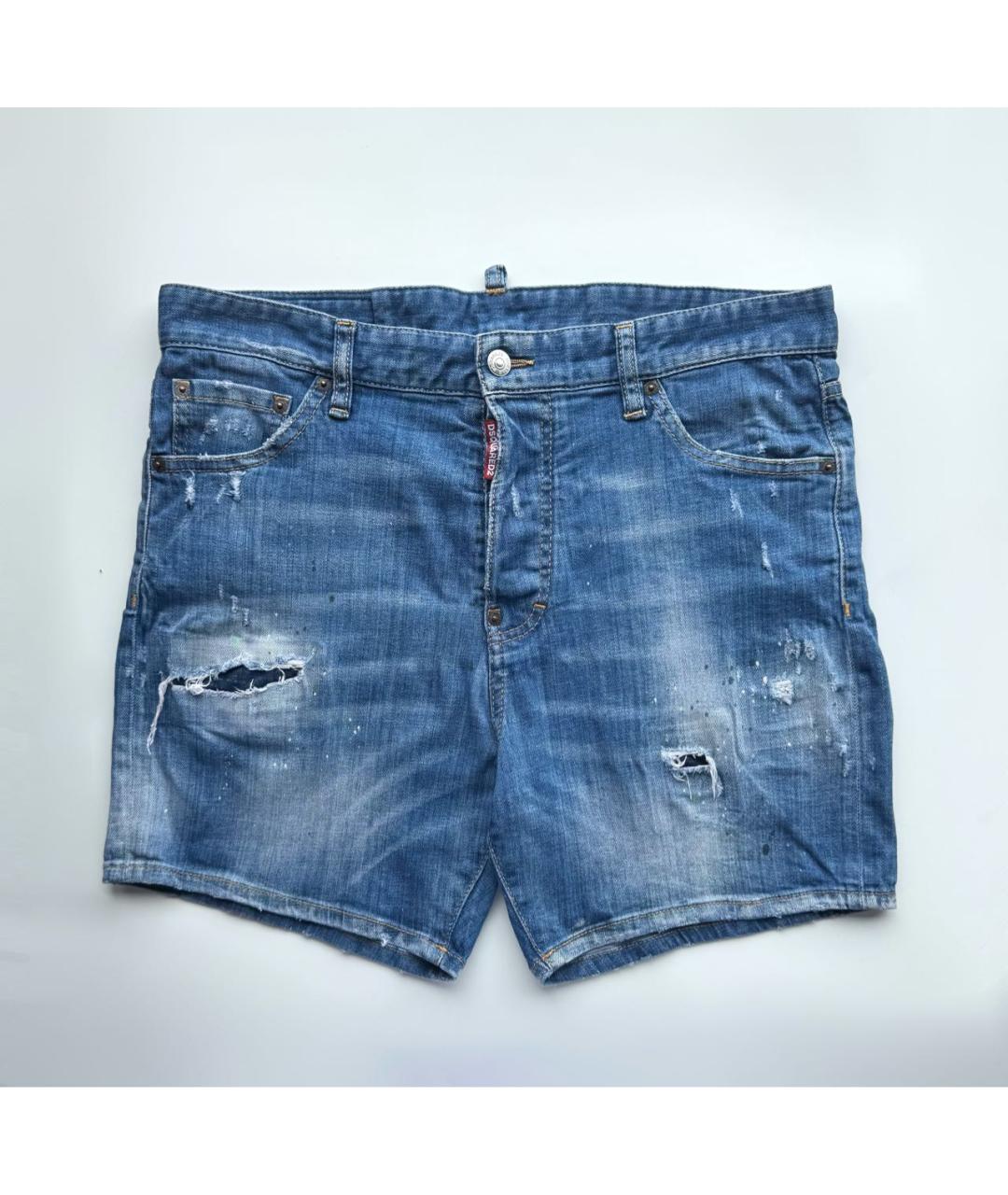 DSQUARED2 Синие деним шорты, фото 4