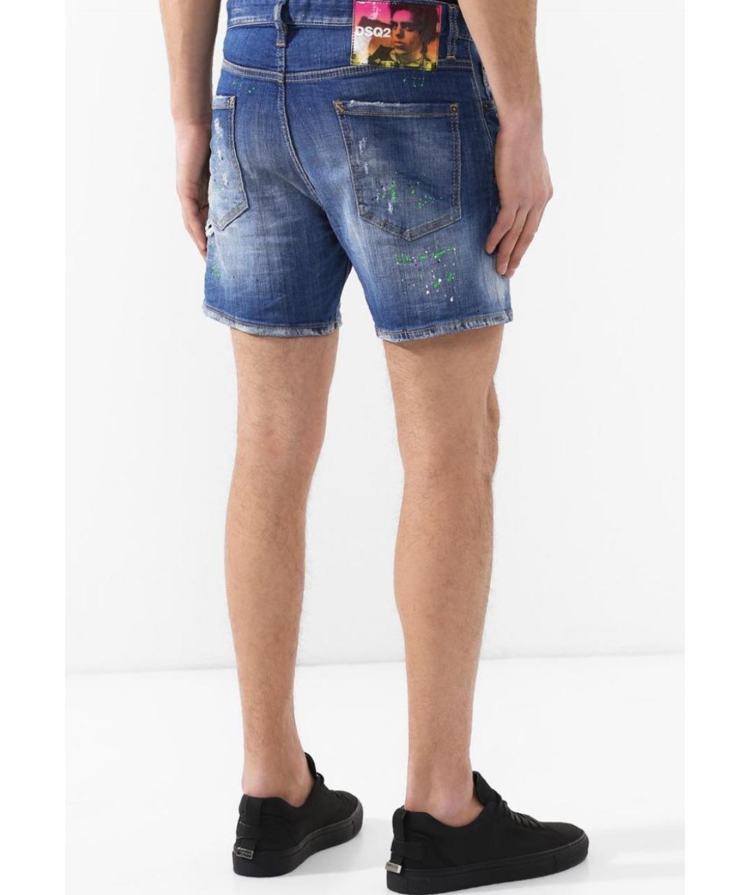 DSQUARED2 Синие деним шорты, фото 3