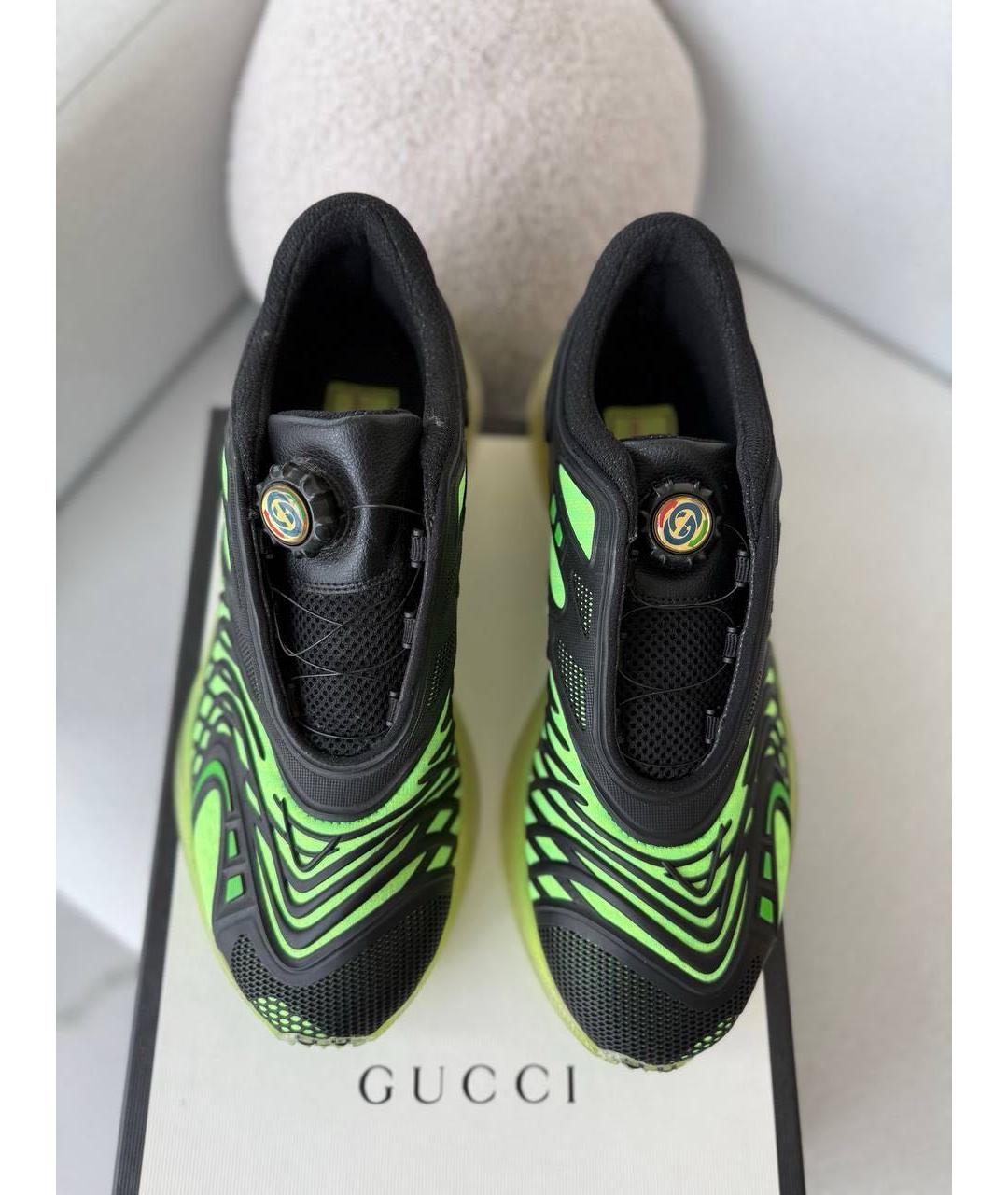GUCCI Кожаные низкие кроссовки / кеды, фото 2