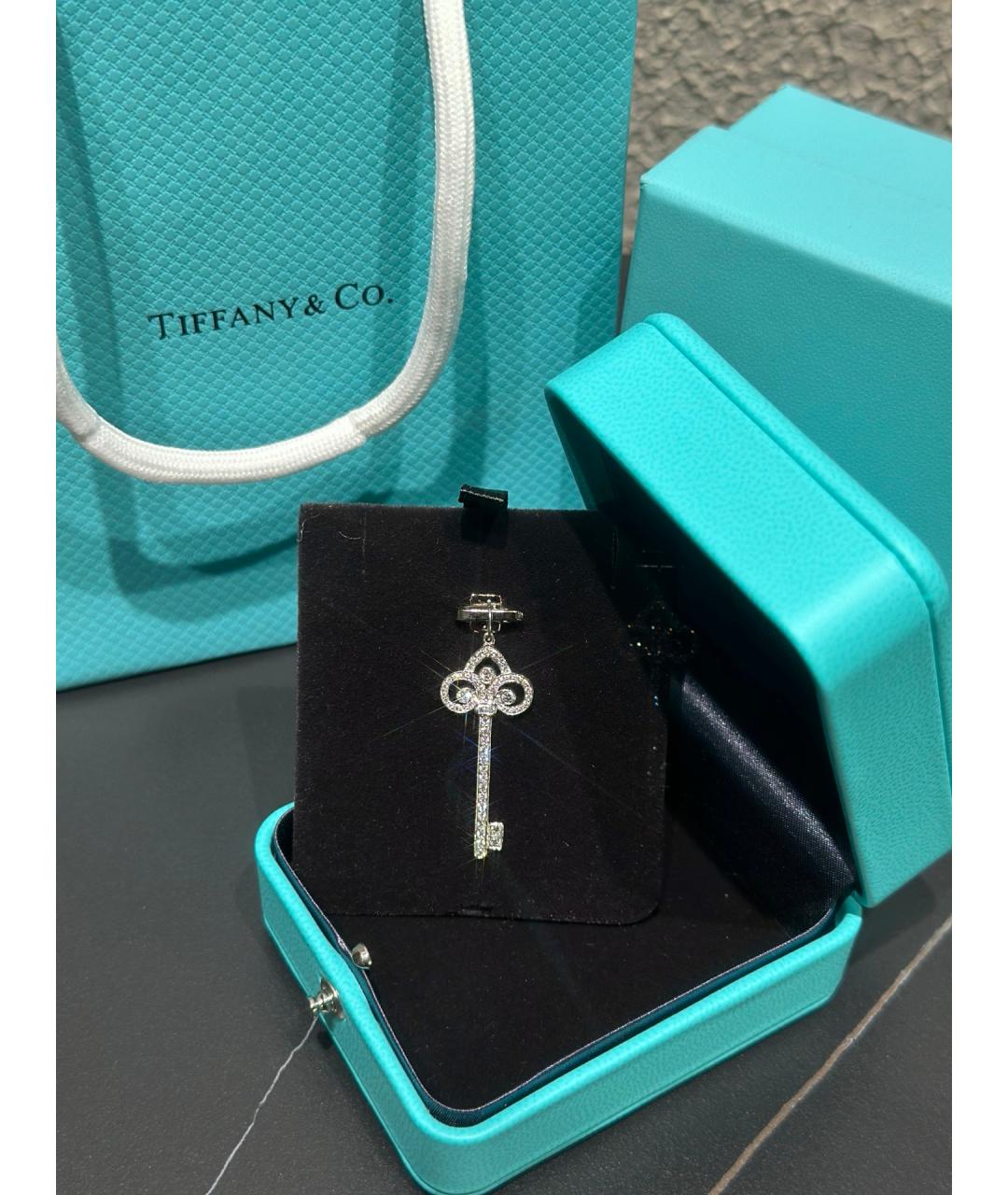 TIFFANY&CO Серебряная подвеска из белого золота, фото 6