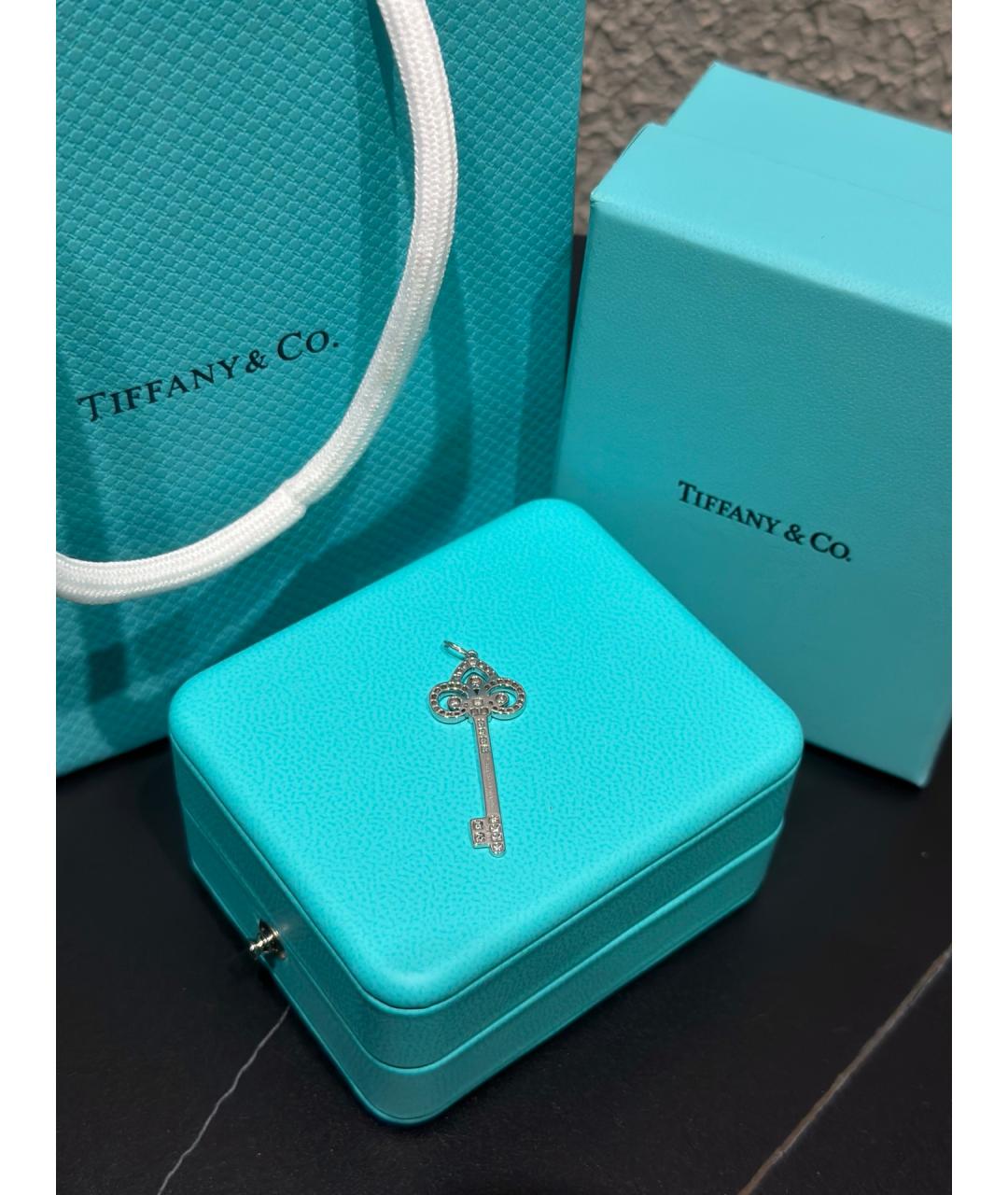 TIFFANY&CO Серебряная подвеска из белого золота, фото 3