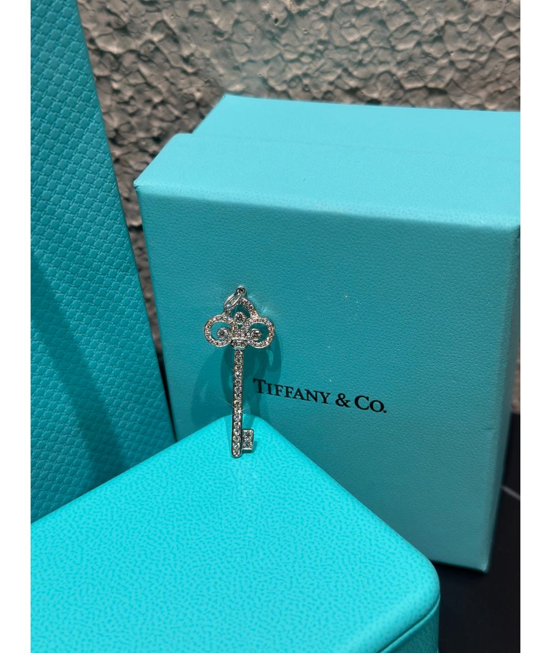 TIFFANY&CO Серебряная подвеска из белого золота, фото 2
