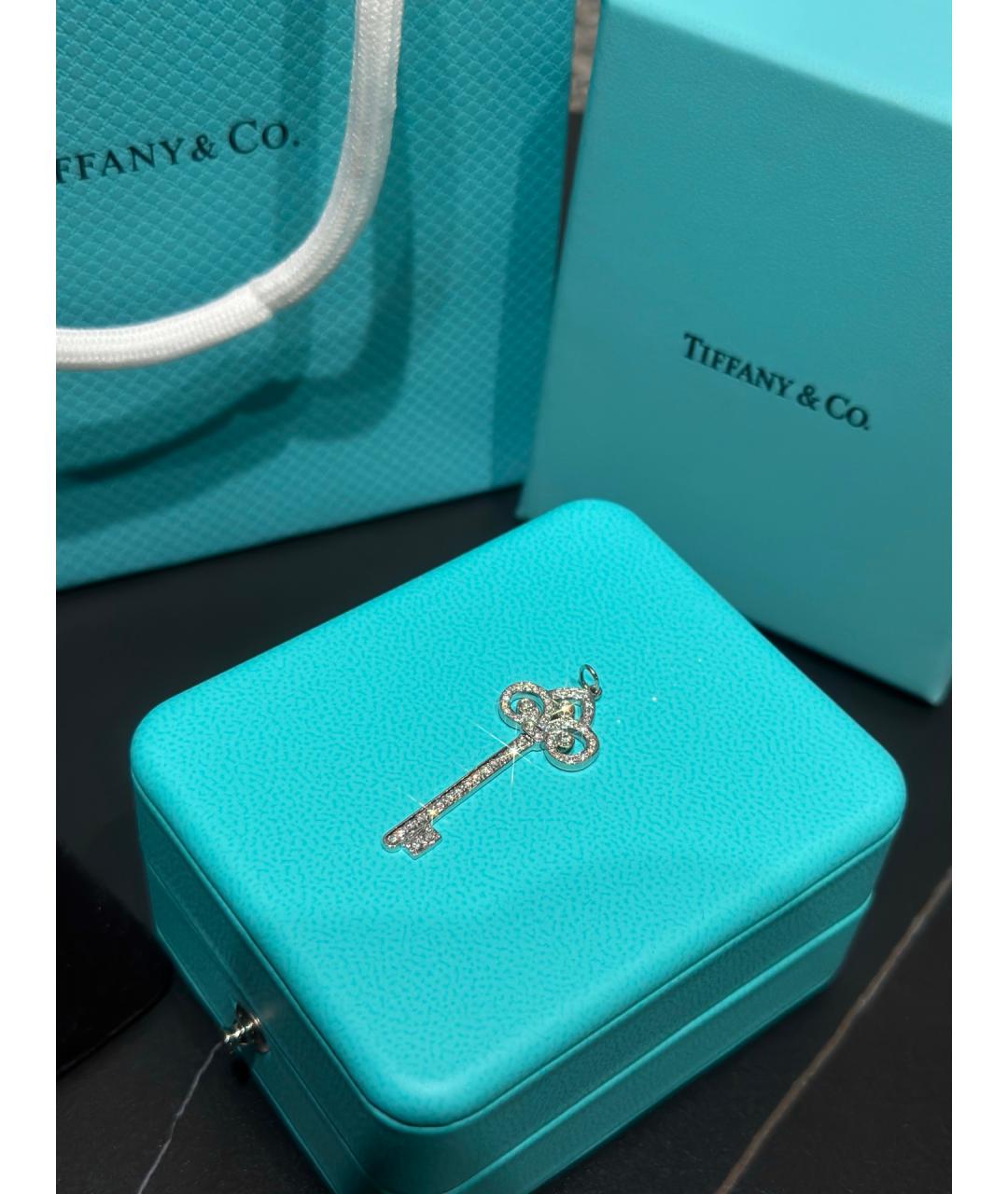 TIFFANY&CO Серебряная подвеска из белого золота, фото 4