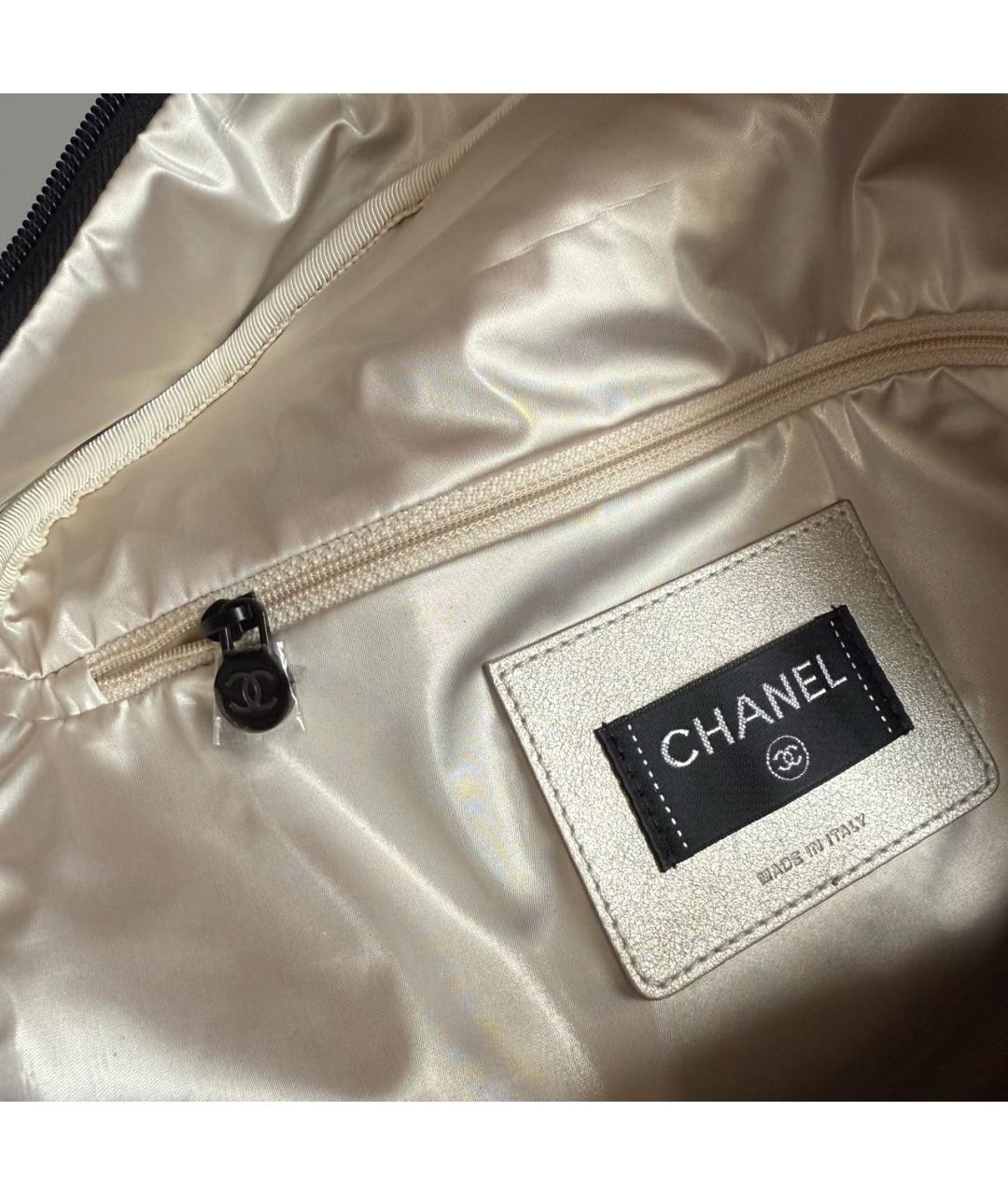 CHANEL Черный бархатный рюкзак, фото 4