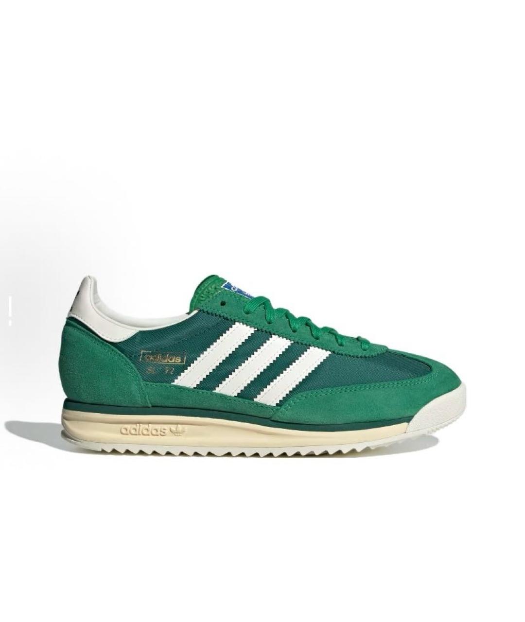 ADIDAS Зеленые текстильные кроссовки, фото 5