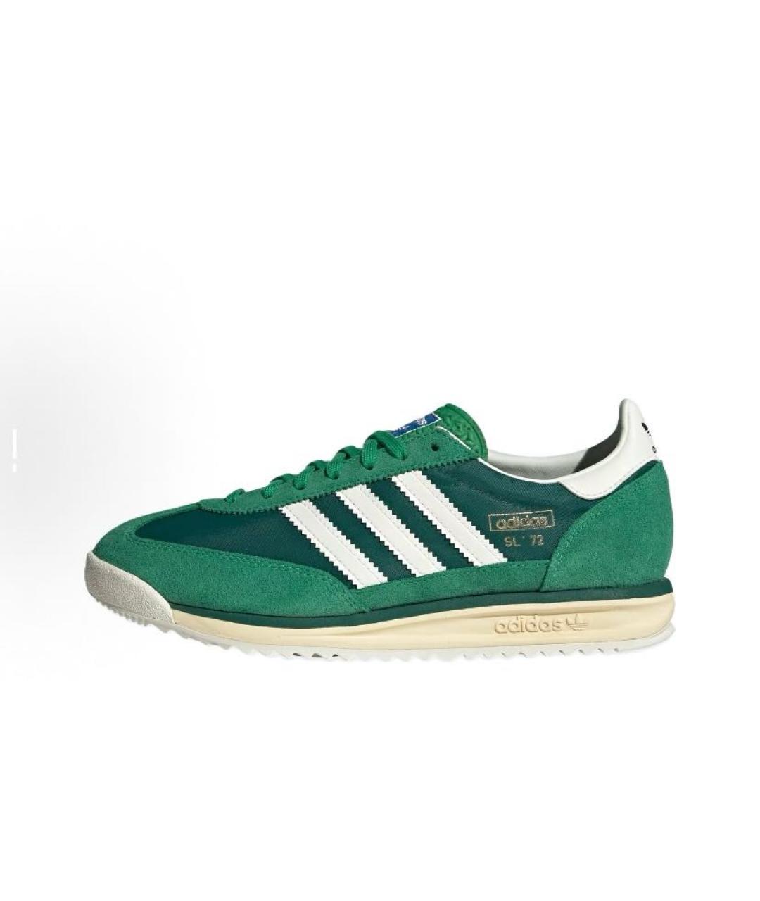 ADIDAS Зеленые текстильные кроссовки, фото 3
