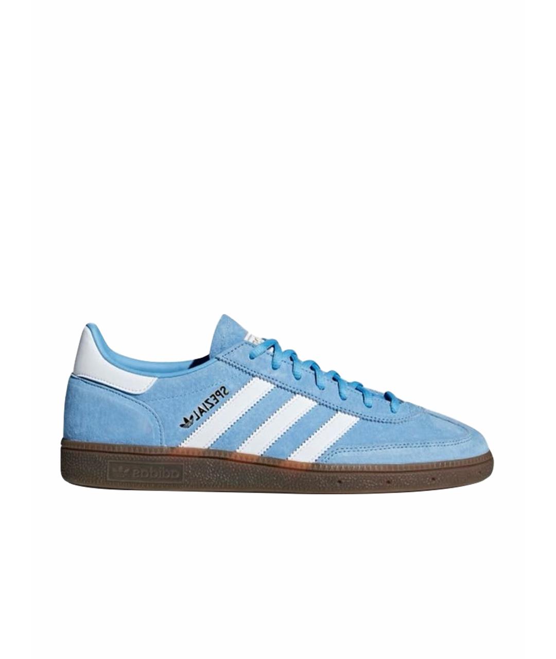 ADIDAS Голубые замшевые кроссовки, фото 1