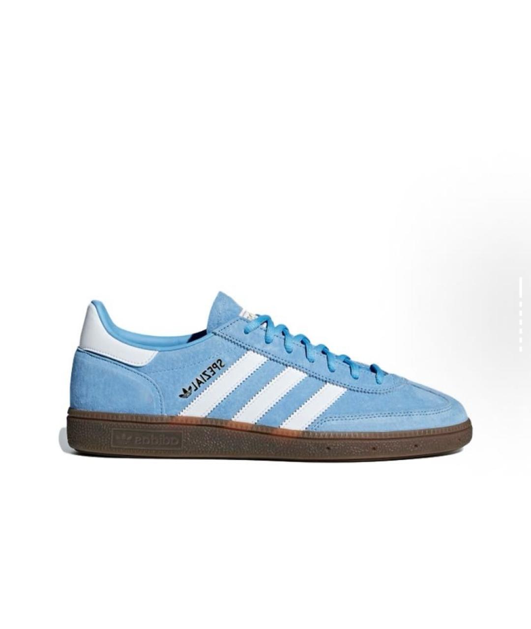 ADIDAS Голубые замшевые кроссовки, фото 7