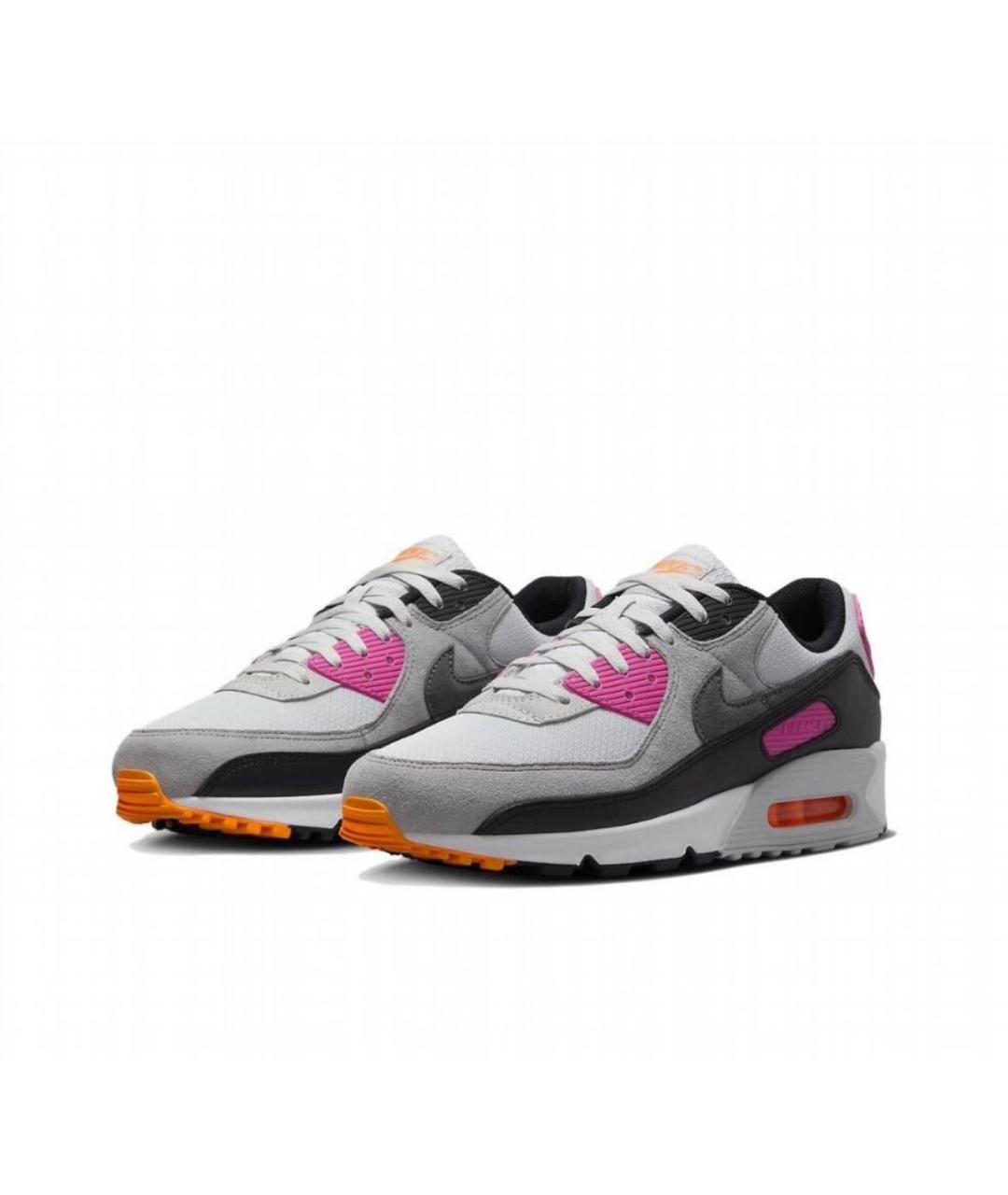 NIKE Серые замшевые низкие кроссовки / кеды, фото 2
