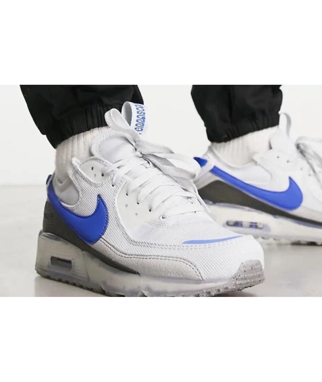 NIKE Серые текстильные низкие кроссовки / кеды, фото 8