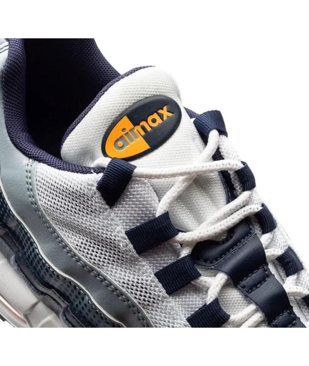 NIKE Темно-синие кожаные низкие кроссовки / кеды, фото 3