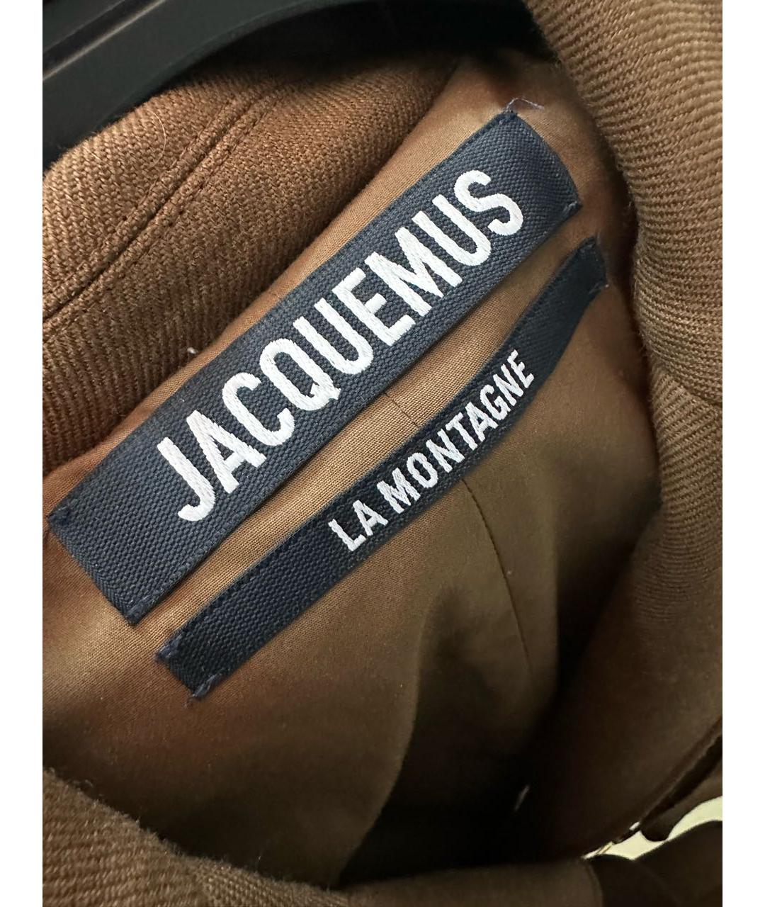 JACQUEMUS Коричневый шерстяной жакет/пиджак, фото 3