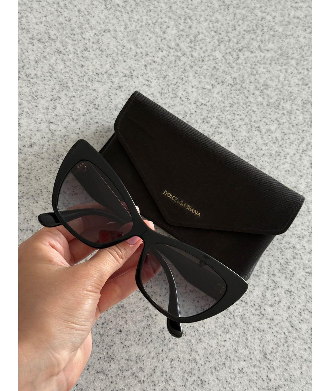 DOLCE&GABBANA Черные солнцезащитные очки, фото 5