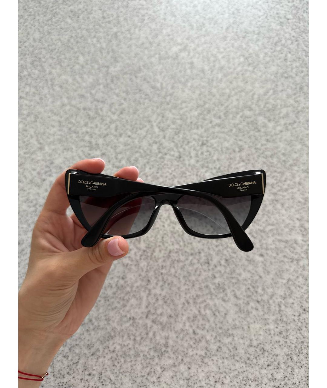 DOLCE&GABBANA Черные солнцезащитные очки, фото 3