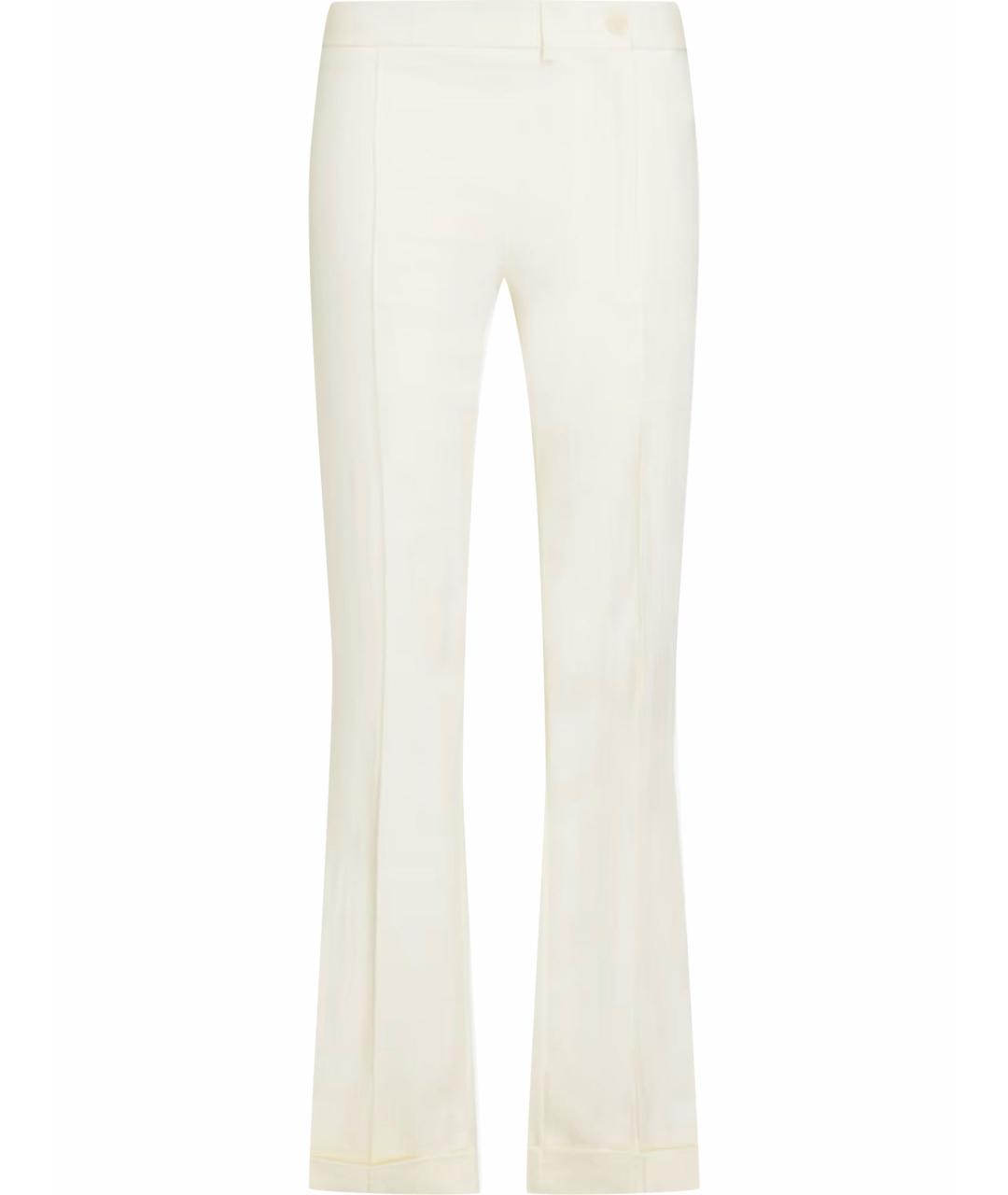 JACQUEMUS Бежевые льняные прямые брюки, фото 1