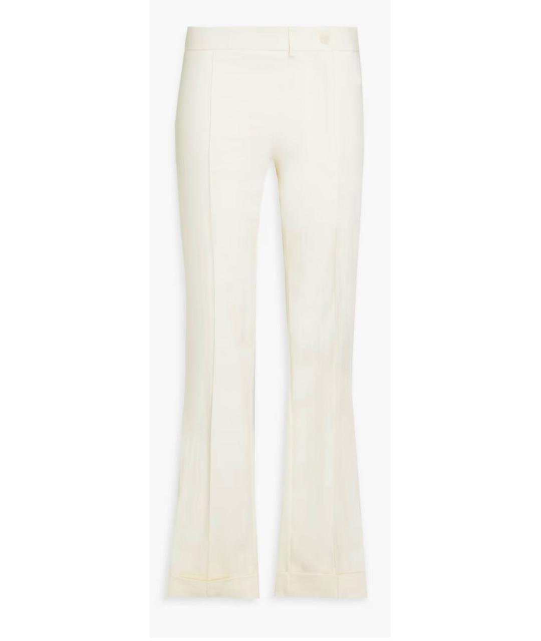 JACQUEMUS Бежевые льняные прямые брюки, фото 9
