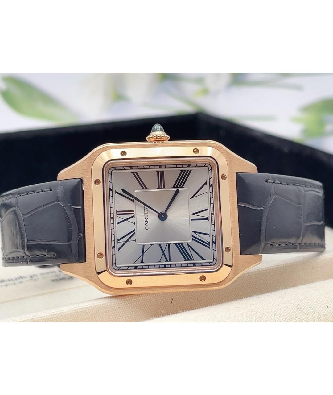 CARTIER Белые часы из розового золота, фото 3