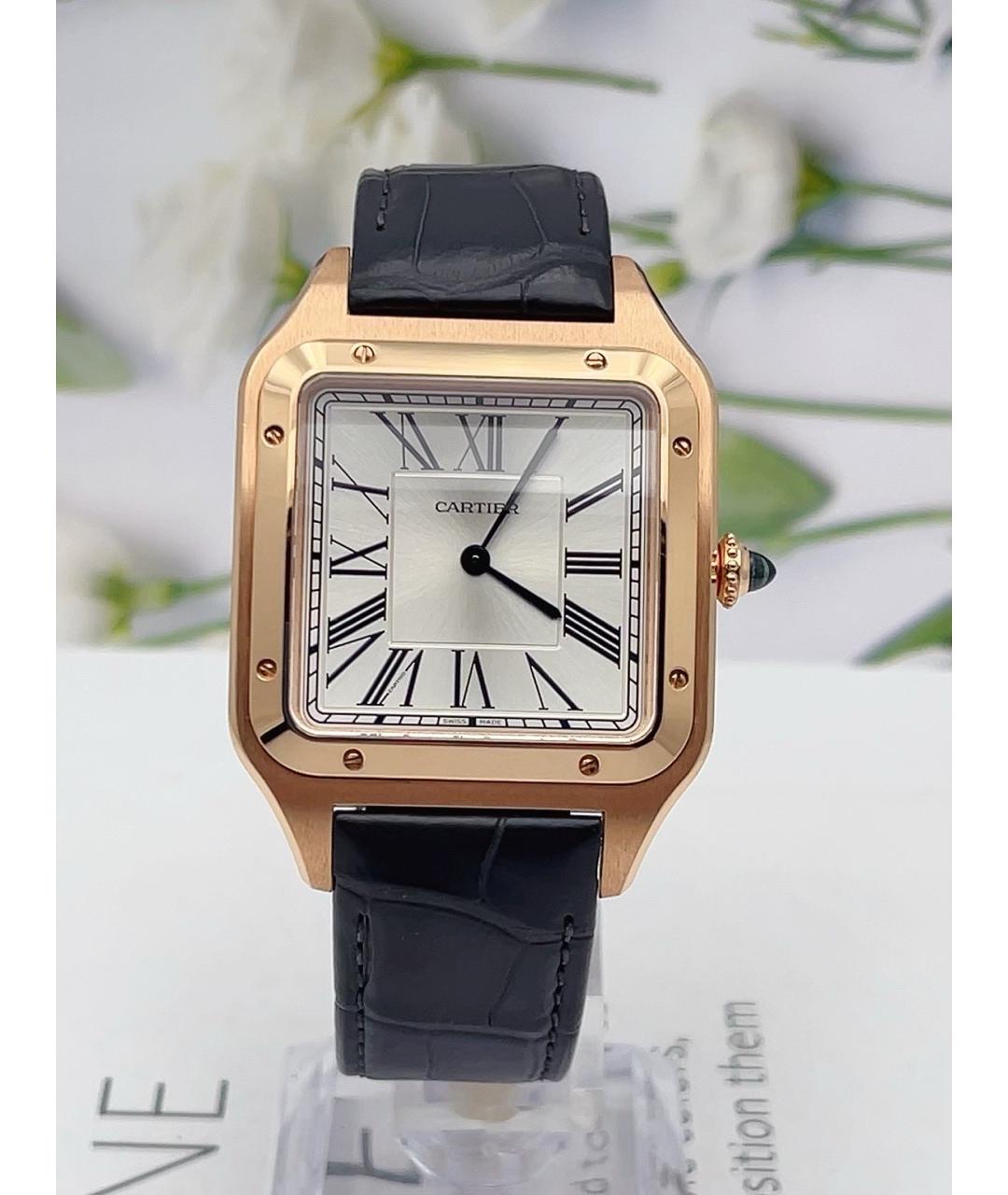 CARTIER Белые часы из розового золота, фото 6