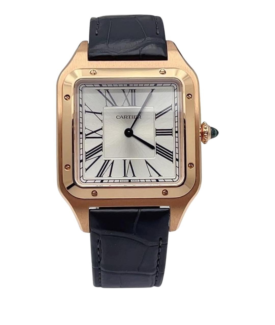 CARTIER Белые часы из розового золота, фото 1