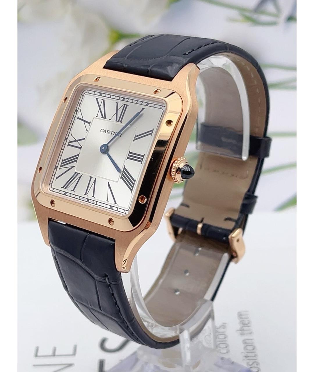 CARTIER Белые часы из розового золота, фото 5