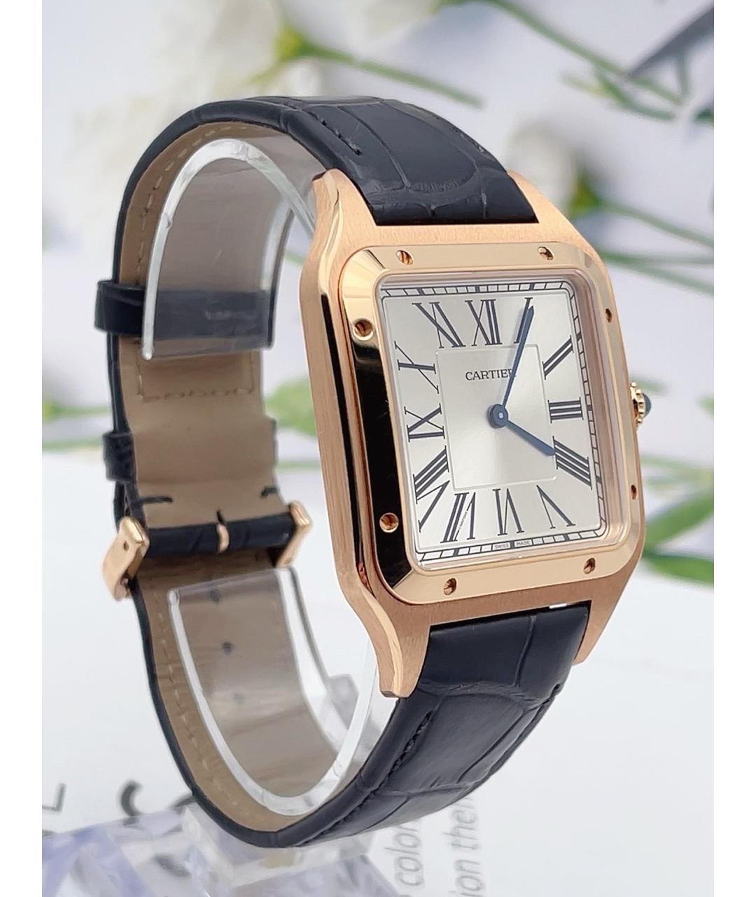 CARTIER Белые часы из розового золота, фото 4