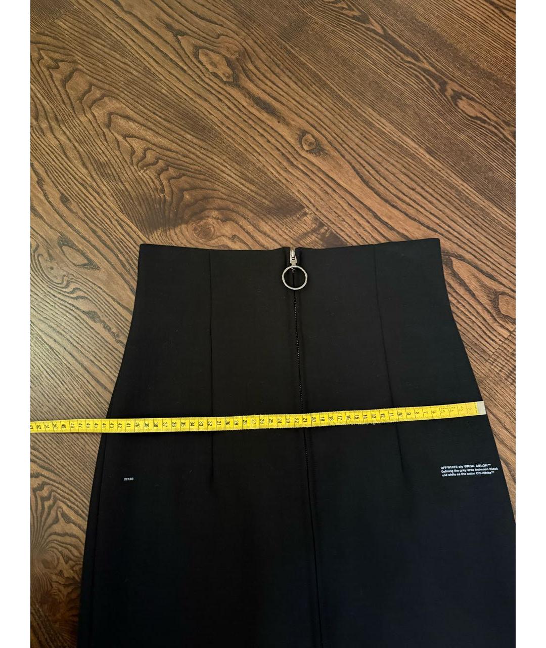 OFF-WHITE Черная юбка миди, фото 6