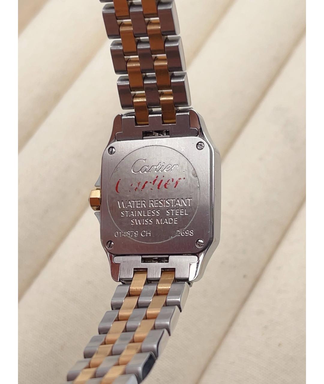CARTIER Белые часы из золота и стали, фото 2
