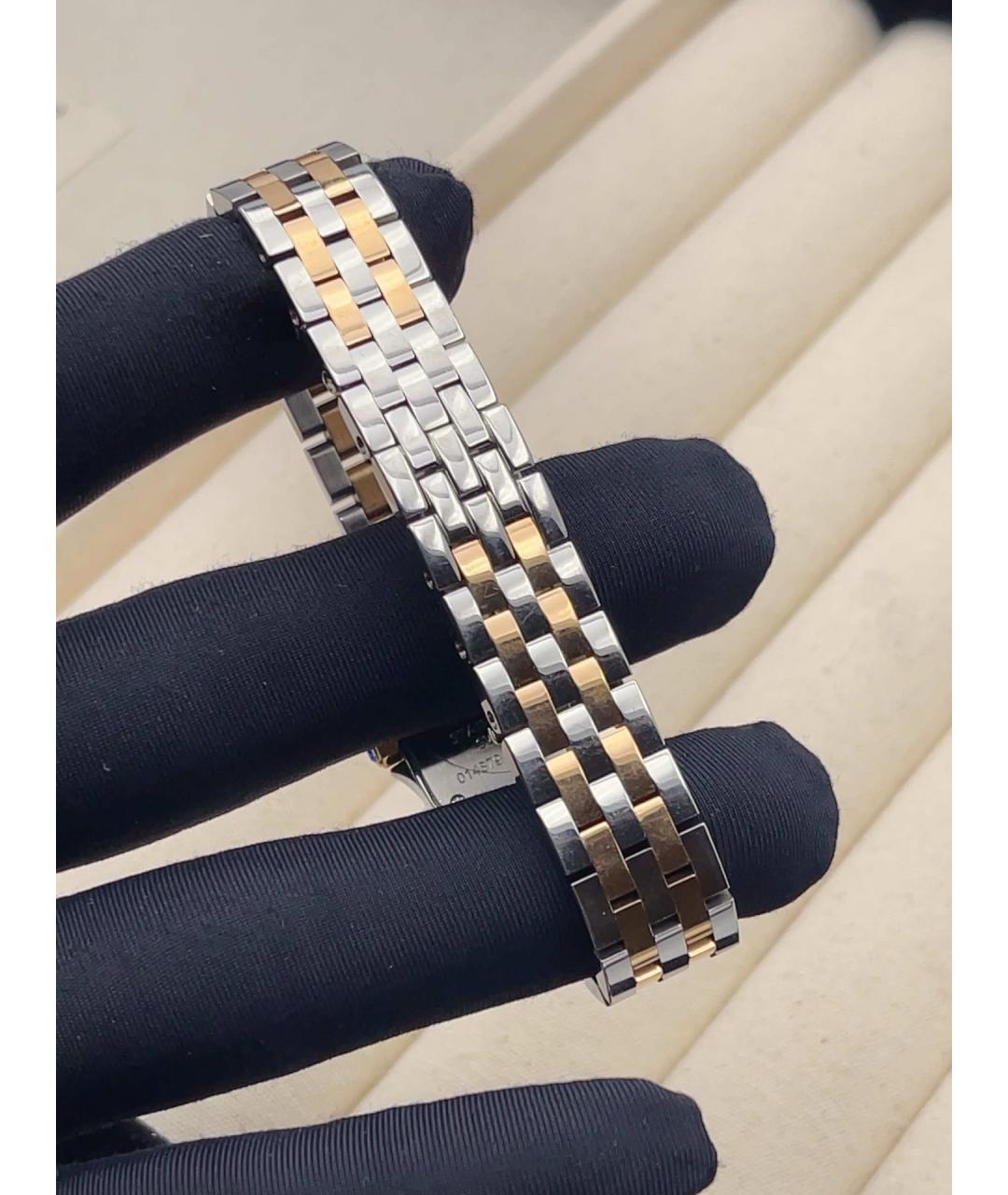 CARTIER Белые часы из золота и стали, фото 6