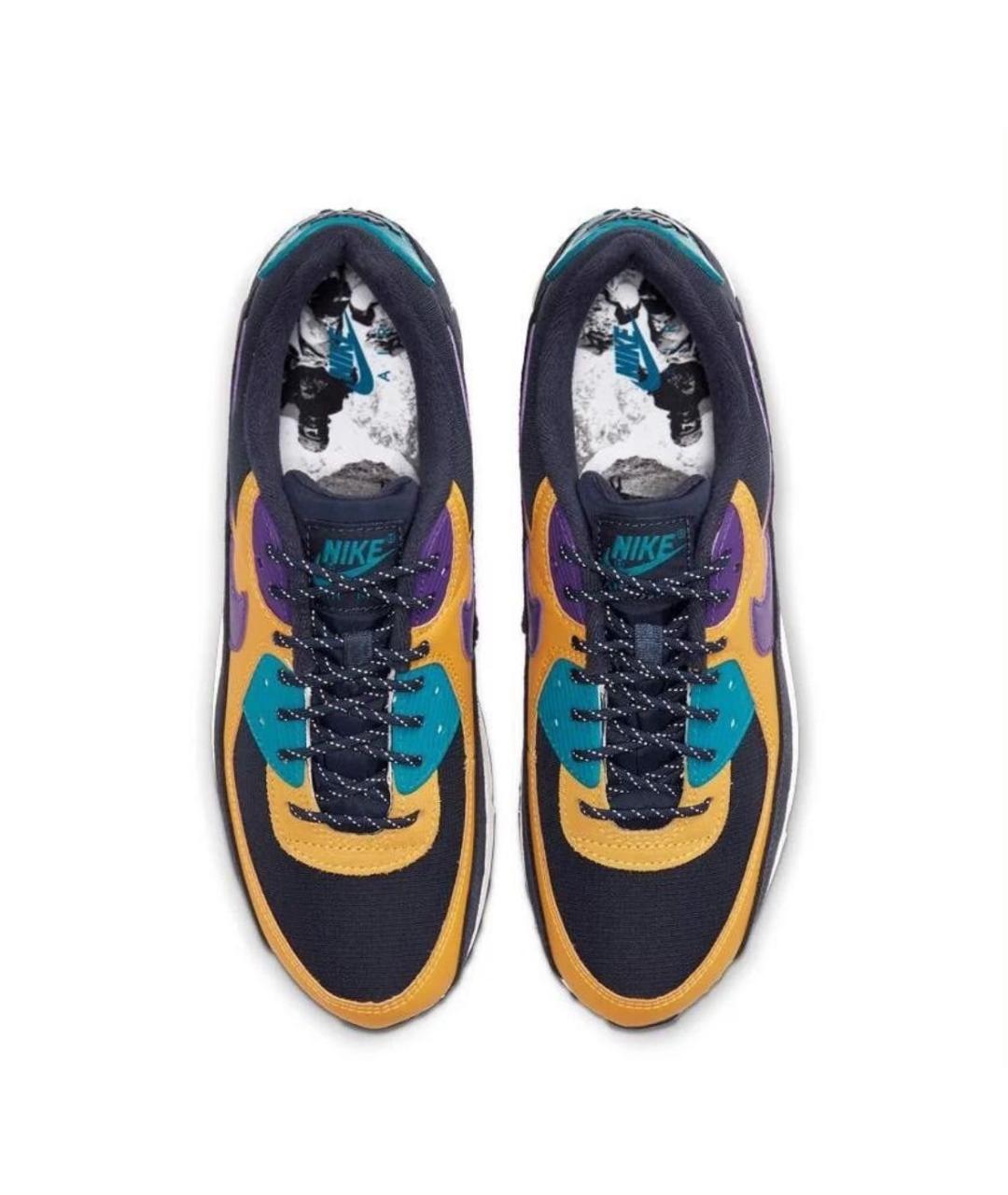 NIKE Мульти кожаные низкие кроссовки / кеды, фото 3