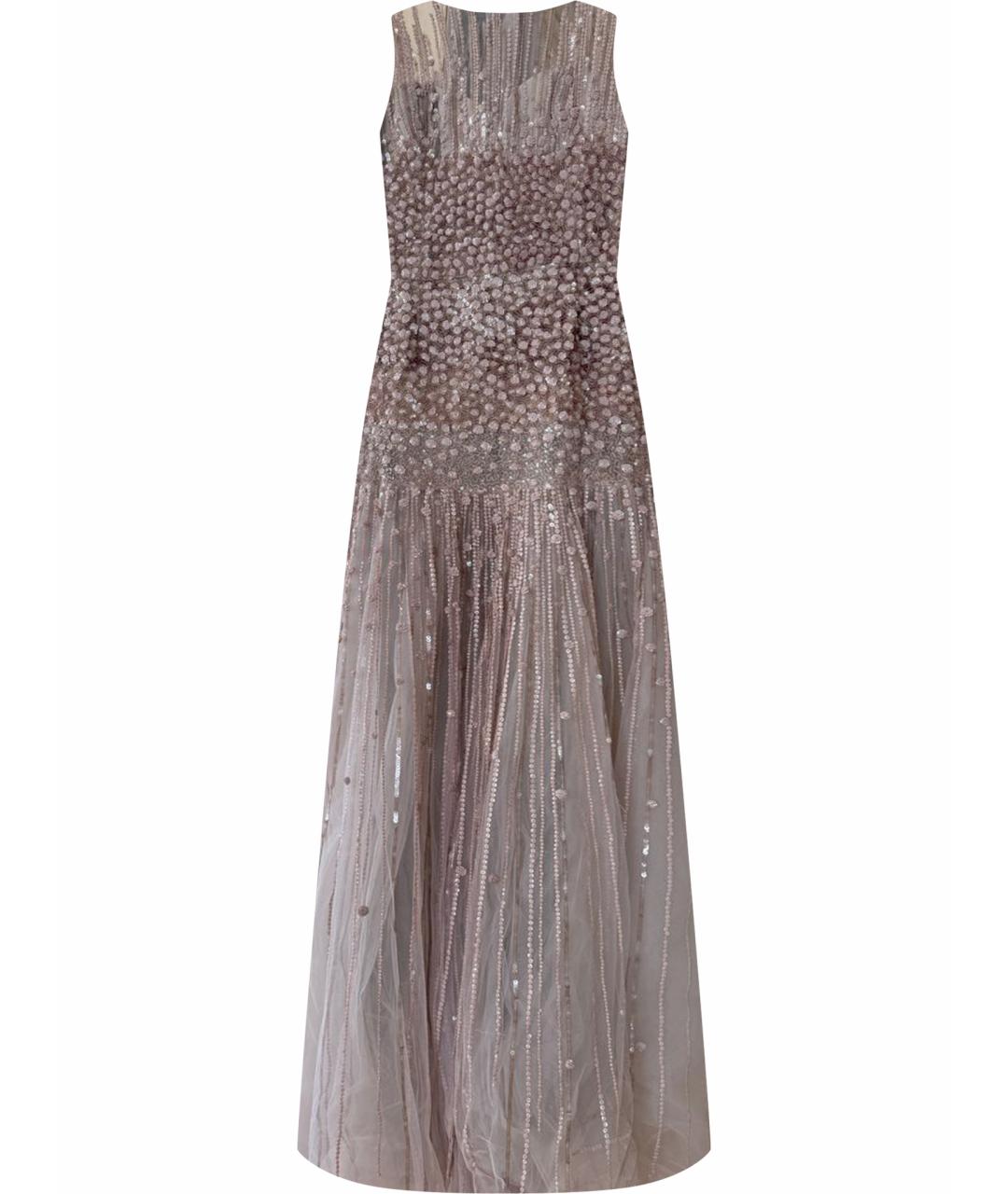 ZUHAIR MURAD Бежевое шелковое вечернее платье, фото 1