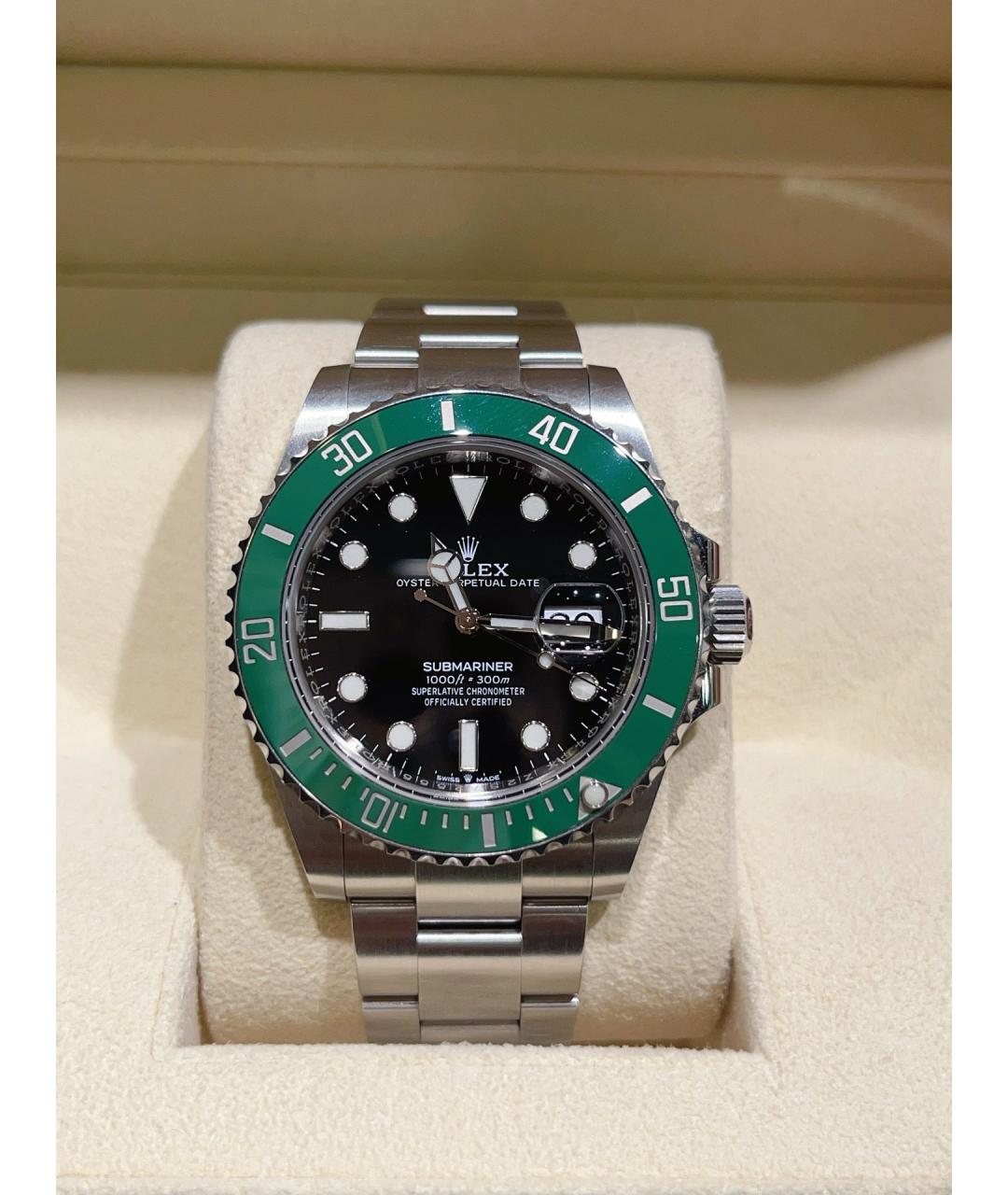 ROLEX Черные стальные часы, фото 9